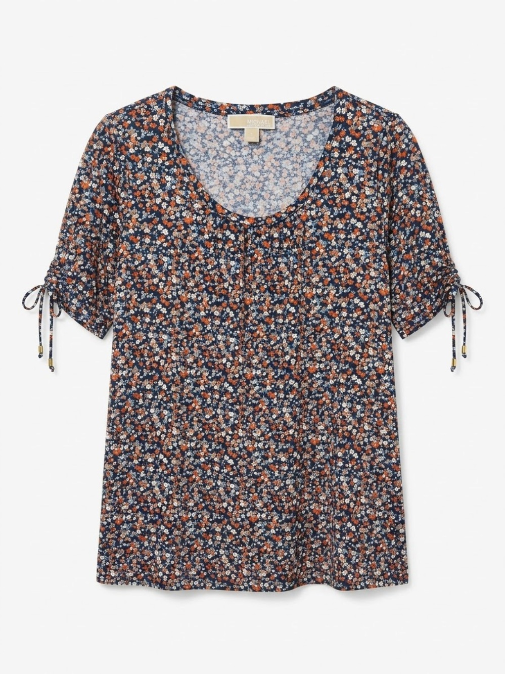 MICHAEL Michael Kors Floral Tie Sleeve Top Size Medium